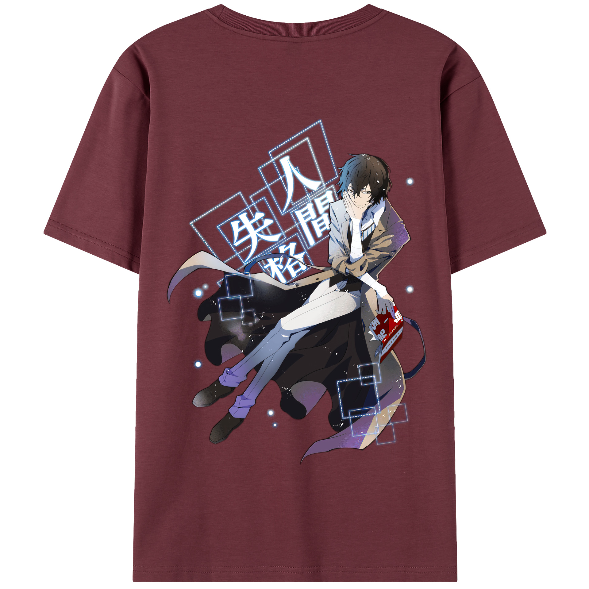 （画像用） 文豪ストレイドッグス Bungo Stray Dogs 綿100％半袖Tシャツ（背面プリント）